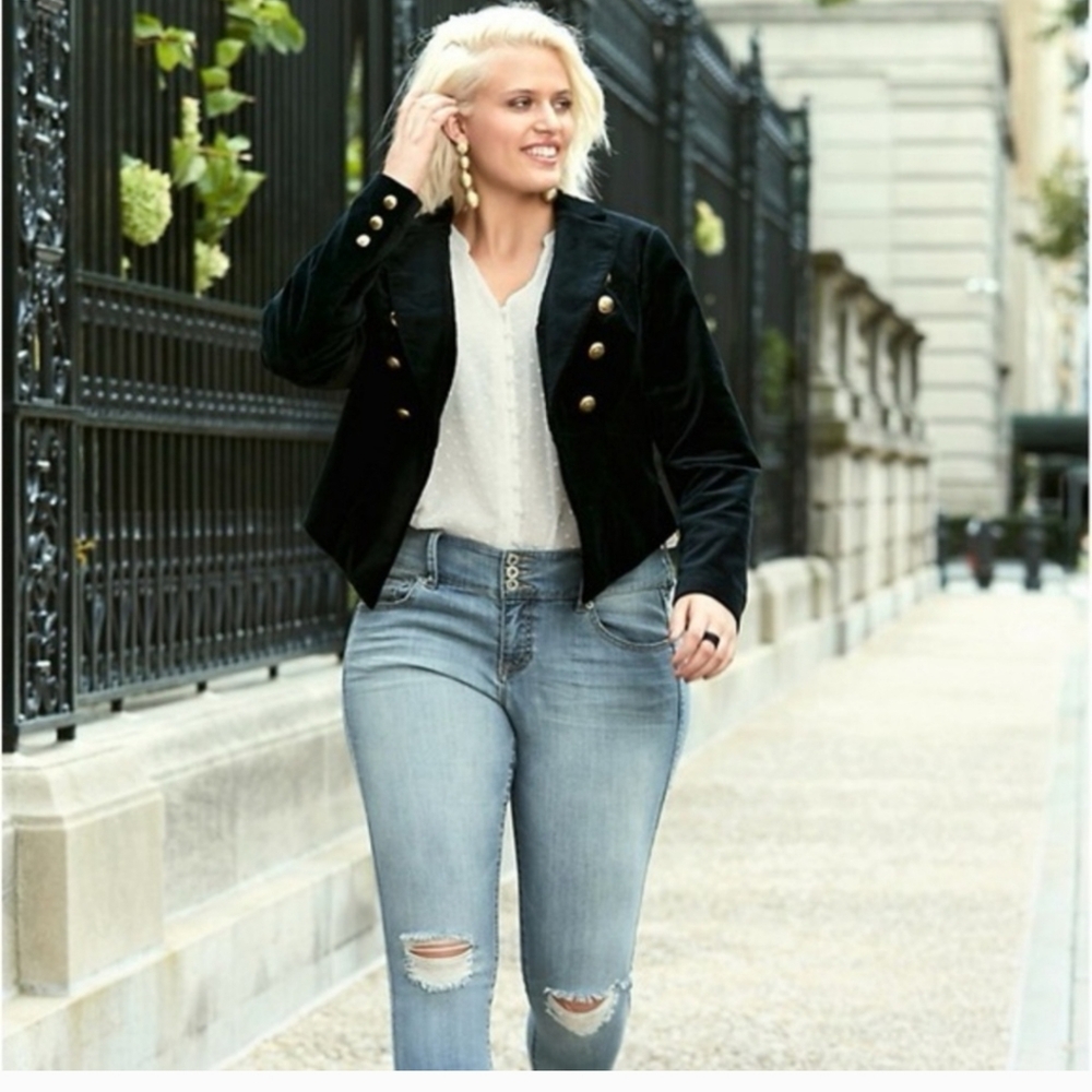 Torrid Black Blazer Tailored Suit Jacket